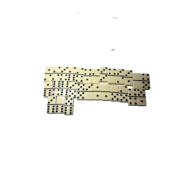 1990 Hermann Sons of Texas Centennial Domino Set Puremco Marblelike Double Six - Picture 15 of 16